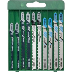 Lames de scie sauteuse - BOSCH - Lot de 10 pièces - HSS bimetal - Mixed Wood and Metal