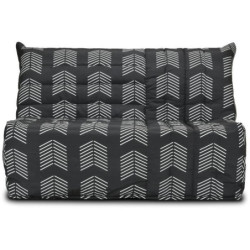 Banquette BZ COMFORT BULTEX - Tissu chevrons - Couchage 138 x 188 x 12 cm - BECCI